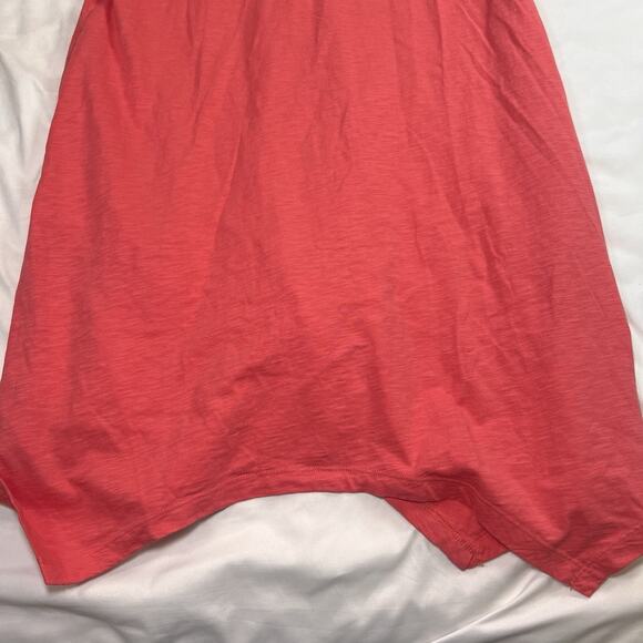 Soft Surroundings Danielle Dress Size Small Petite Coral Orange Mixed Buttons - Picture 11 of 13